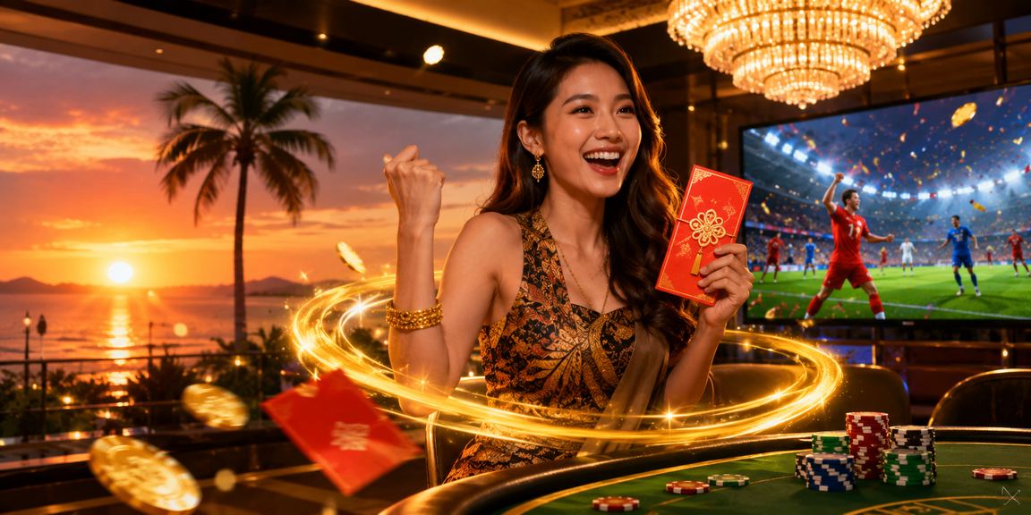 Pemain kasino di Kota Kinabalu menerima bonus sampul merah sempena promosi khas