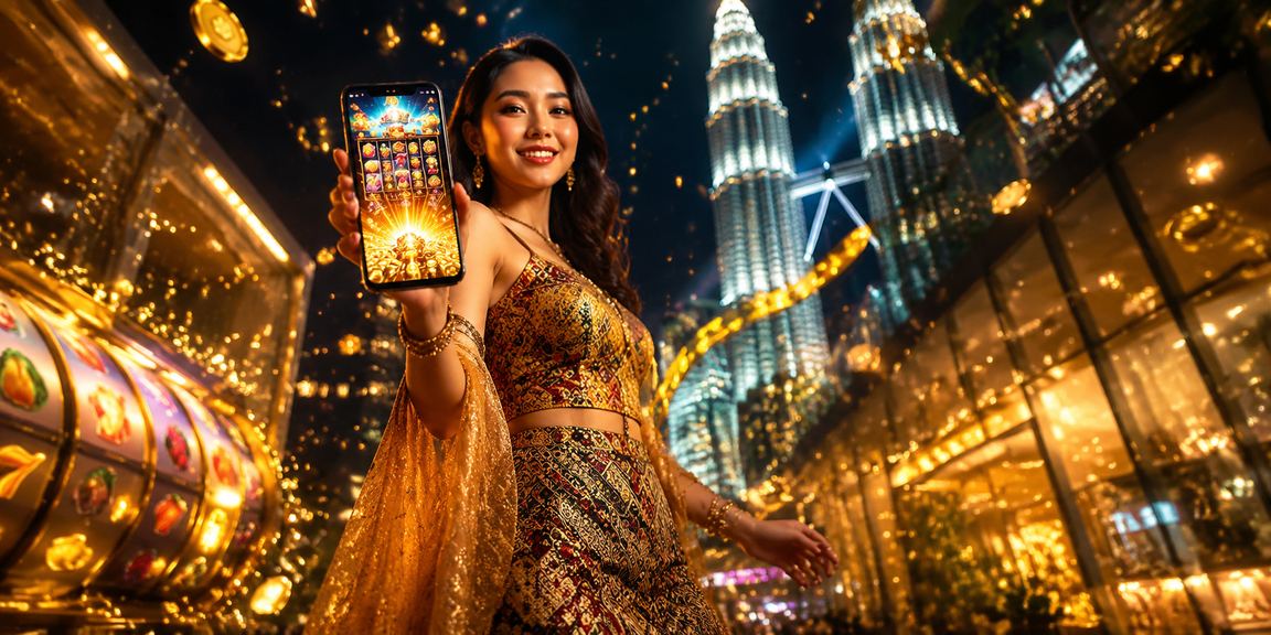 Pemain menikmati permainan slot kasino dalam talian di Kuala Lumpur bergaya tempatan